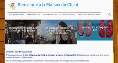 Desktop Screenshot of lesvoiesduchant.org